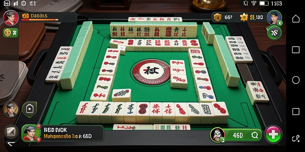 Screenshot gameplay 66D yang menunjukkan aksi Mahjong yang menarik.