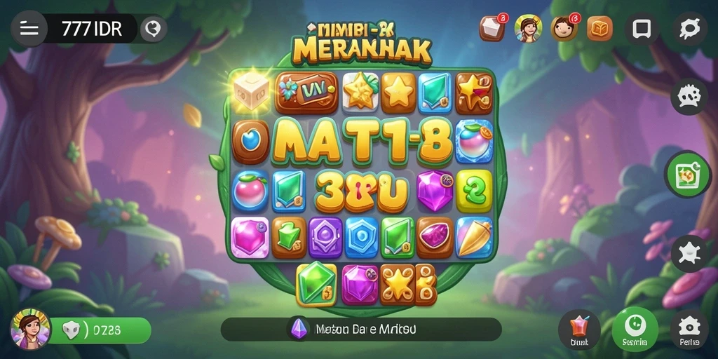 Screenshot gameplay 777IDR menampilkan aksi mencocokkan di level yang menantang.