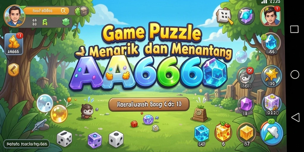 Screenshot gameplay AA666 menampilkan tantangan puzzle yang menarik dan mendebarkan.