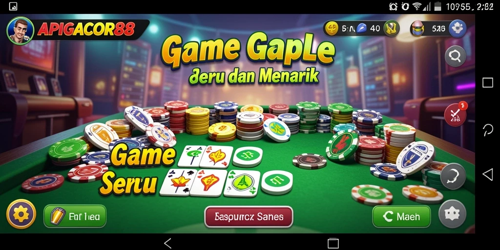 Screenshot APIGACOR88 menunjukkan keasyikan bermain Gaple secara online.