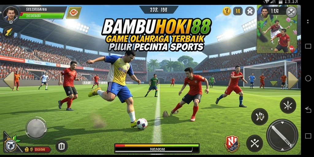 Tampilan menakjubkan dari permainan olahraga yang mendebarkan.