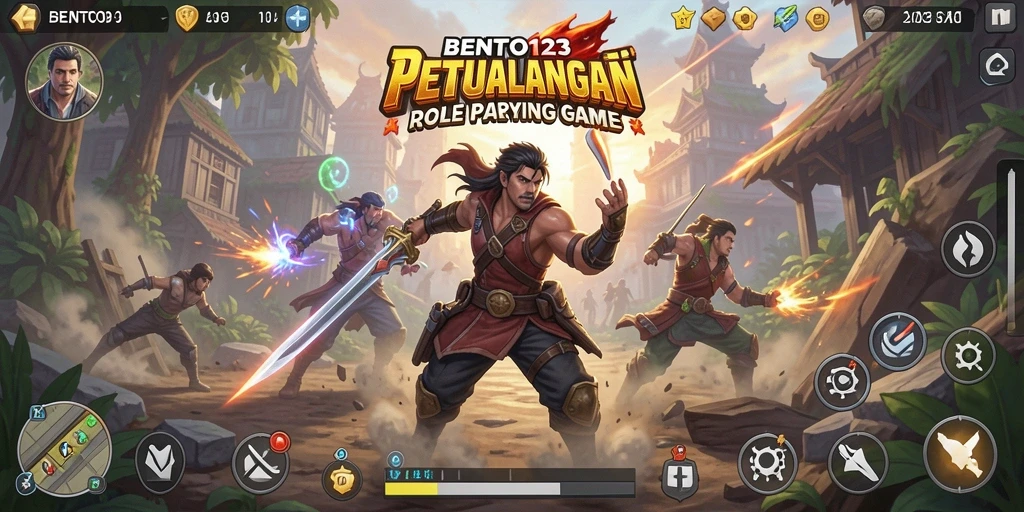 Gameplay seru di BENTO123 dengan aksi pertarungan yang mendebarkan.