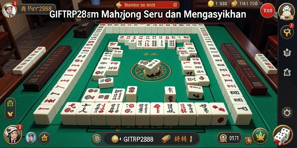Tampilan gameplay seru dalam permainan Mahjong GIFTRP288.