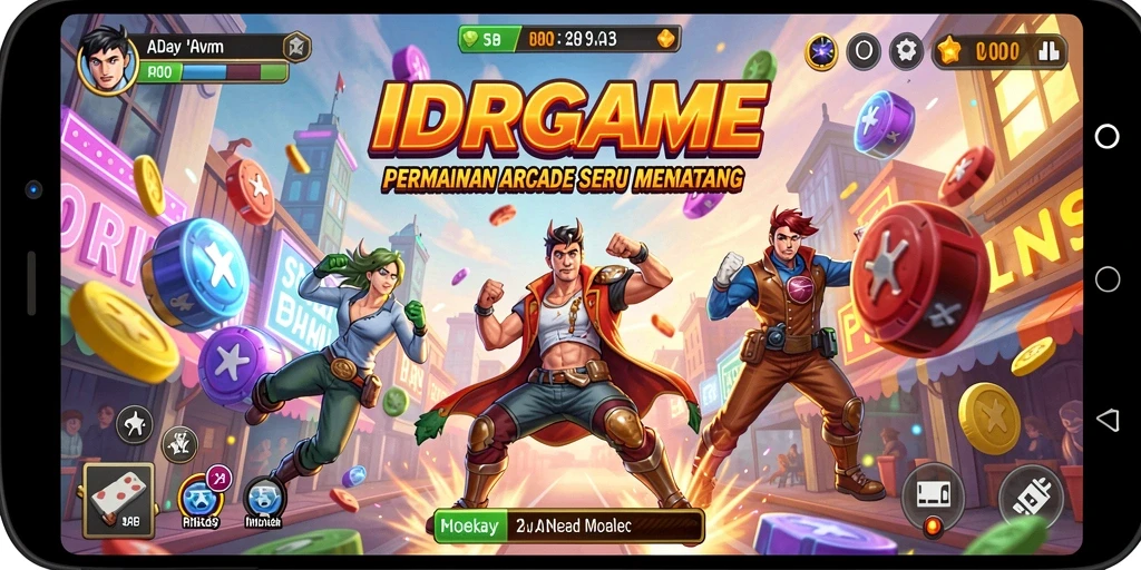 Tampilan gameplay seru dari IDRGAME yang menantang.