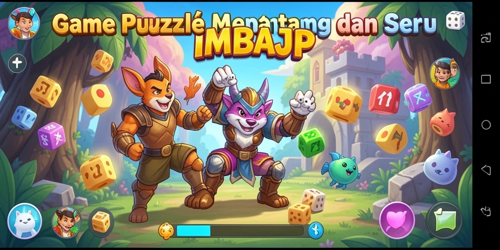 Screenshot gameplay IMBAJP yang menampilkan tantangan puzzle yang seru.