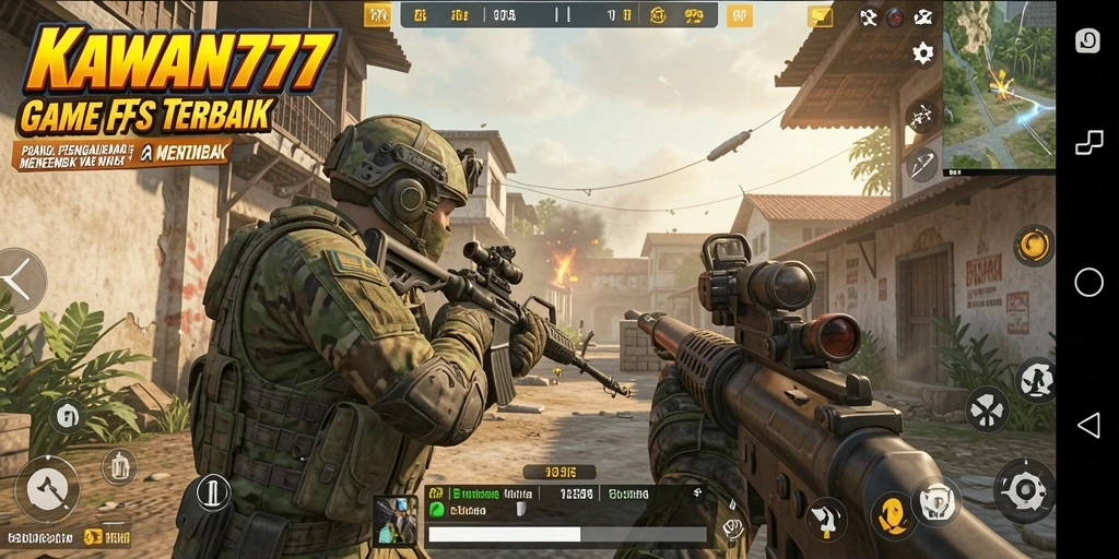 Tampilan gameplay KAWAN777 yang intens dan seru dalam mode pertempuran.