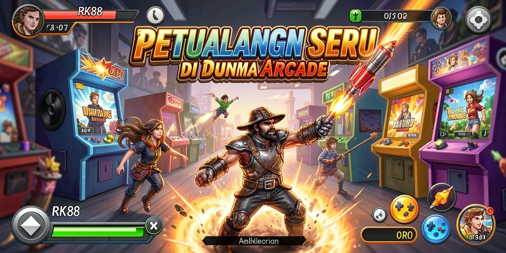 Tampilan screenshot dari gameplay seru RK88 yang penuh aksi.