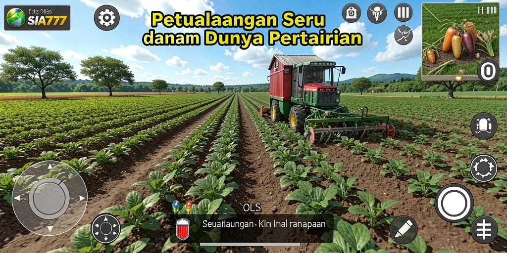 Tangkapan layar SIA777 menampilkan gameplay seru dalam pertanian.