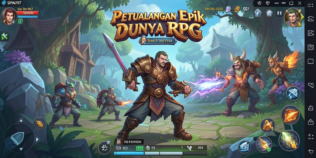 Gameplay seru SPIN707 yang menampilkan aksi petualangan RPG.