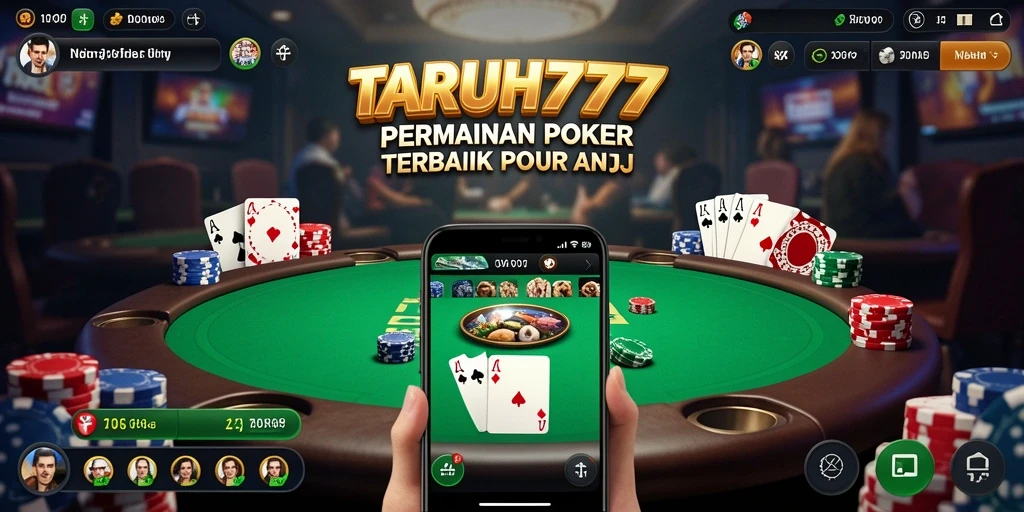 TARUH777 menampilkan gameplay poker yang seru dan interaktif.