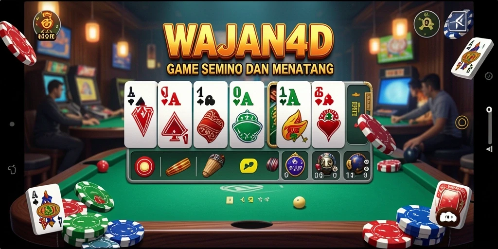 Tampilan gameplay seru dalam WAJAN4D dengan pemain lain.